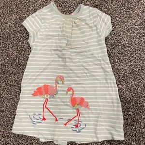 Baby boden flamingo short sleeved dress